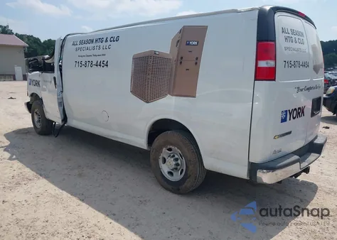 2024 Chevrolet Express Cargo Rwd 3500 Extended Wheelbase Wt из США, поврежденный, VIN 1GCZGHFP2R1270313